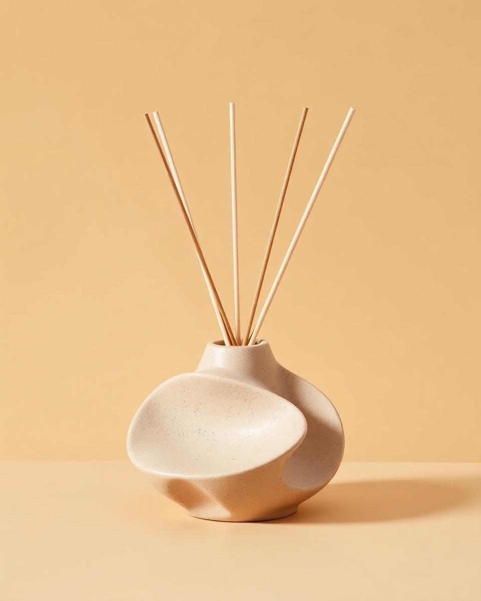 Diffuseur en céramique sable avec bâtons